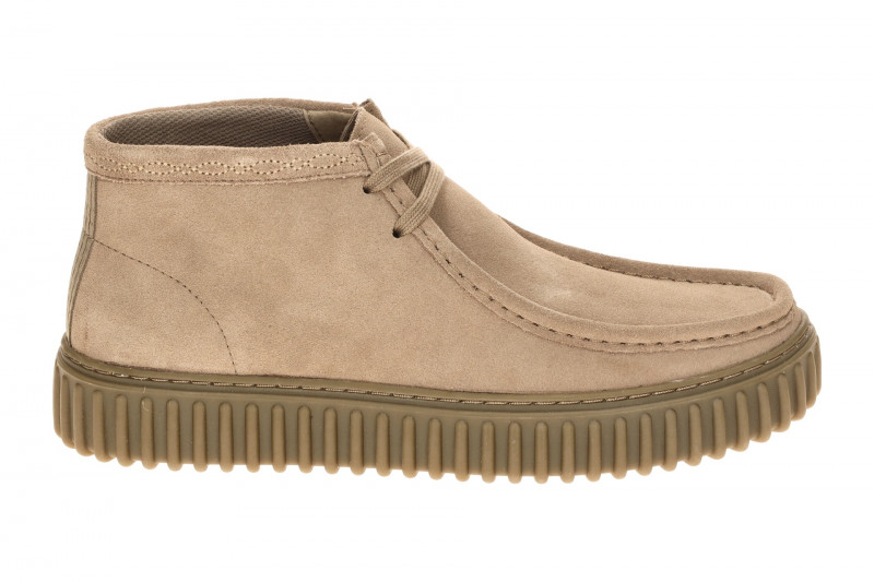 Clarks Torhill Hi Schuhe grau stone Velour 26327244