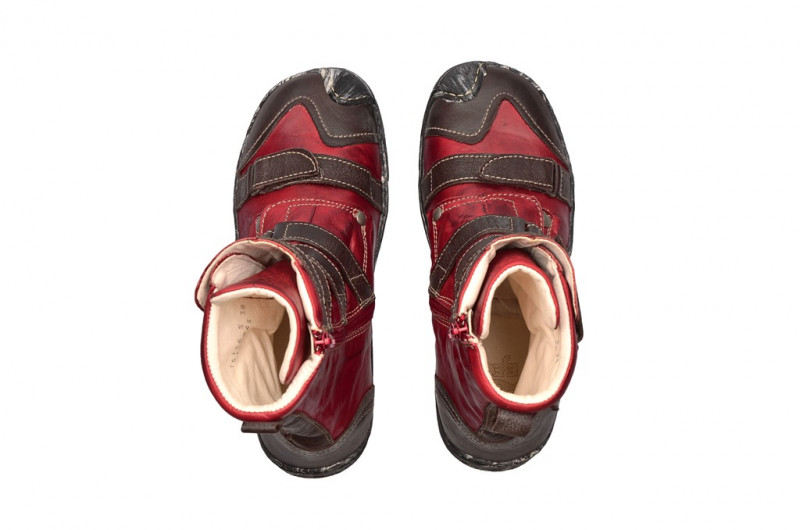Eject Skat Stiefelette braun rot