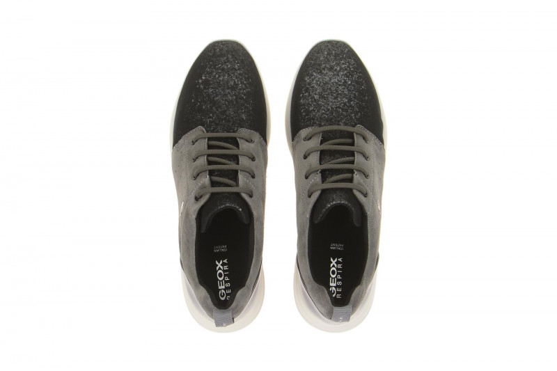 Geox Ophira Schuhe grau silber Glitter D621CA
