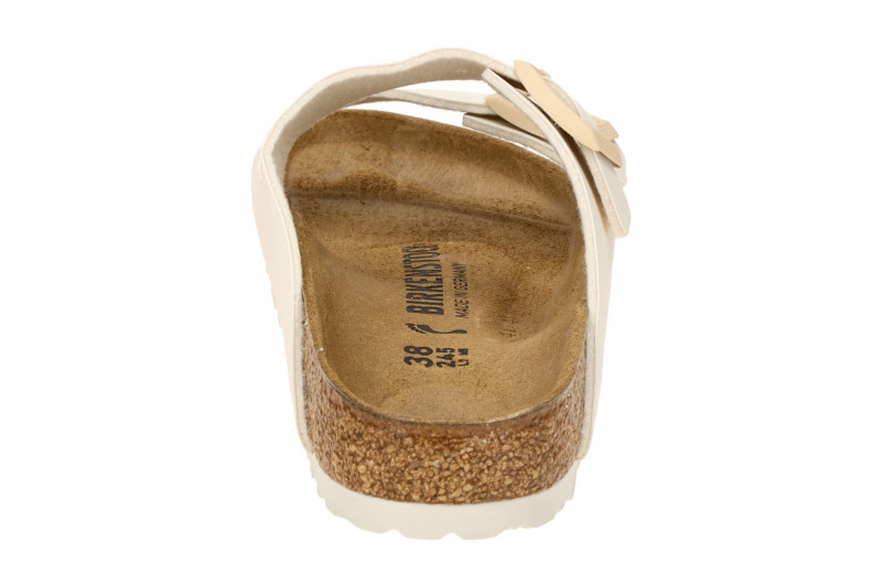 Birkenstock Arizona BS Pantolette weiß eggshell SCHMAL 1027339