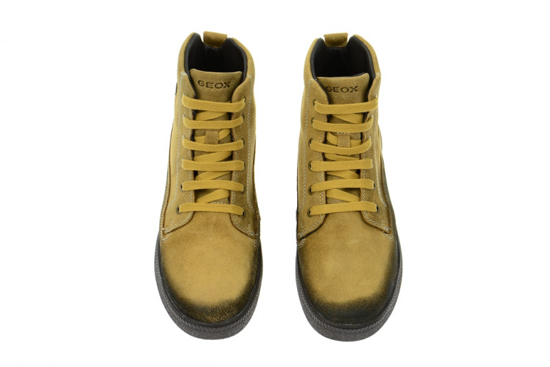 Geox Damen Stiefel gelb schwarz wasserdicht