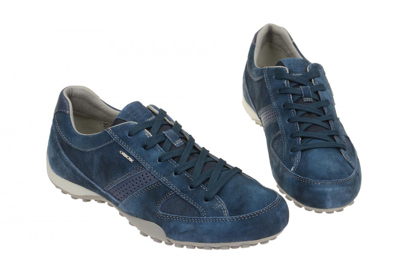 Geox Respira Snake E Herren Sneakers in blau Halbschuhe