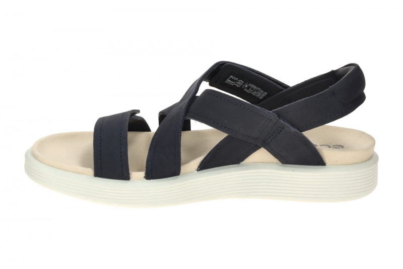 Ecco Soft Sandalen blau marine Kreuzriemen Nubuck 238813