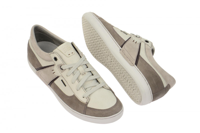 Geox Box Schuhe grau weiß Sneakers U44R3C