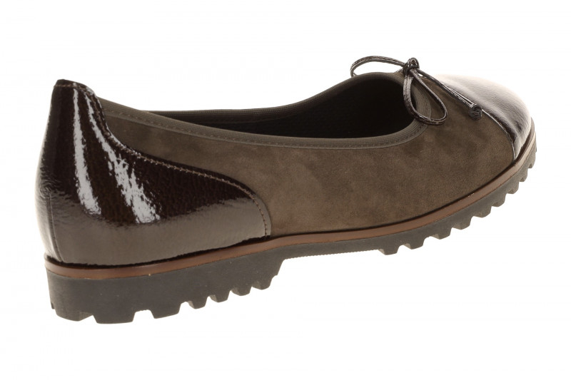 Gabor Ballerina braun mocca Lack Velour 3007