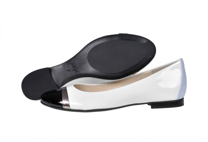 Högl Slipper weiß schwarz 7-10 1014 0201