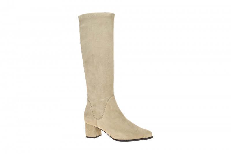Peter Kaiser Langschaftstiefel beige Stretch 75526