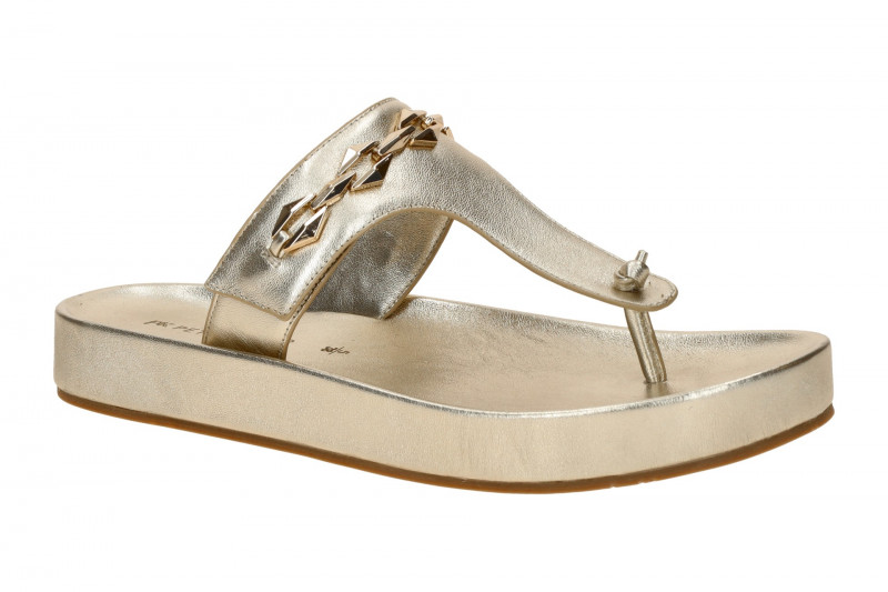 Peter Kaiser Zehentrenner Pantolette gold metallic 77105