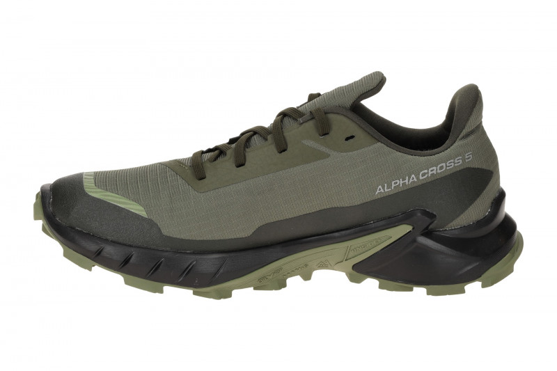 Salomon Alphacross 5 GTX Schuhe grün olive GORE-TEX 473103
