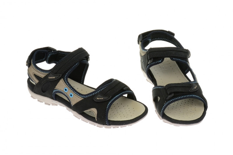 Geox Sand.Strel Sandale schwarz - D3225B