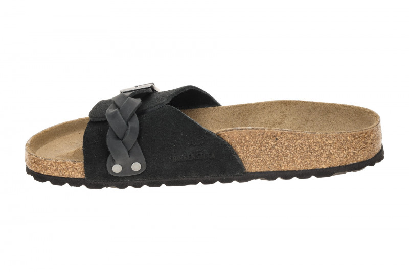 Birkenstock Oita Braided Pantolette schwarz SCHMAL 1030549