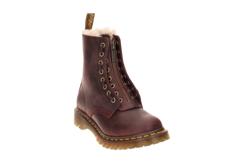 Dr. Martens 1460 Serena Zip Stiefel rot Warmfutter