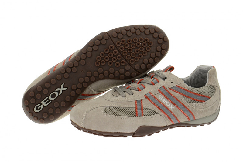 Geox Snake Schuhe grau beige U2207S