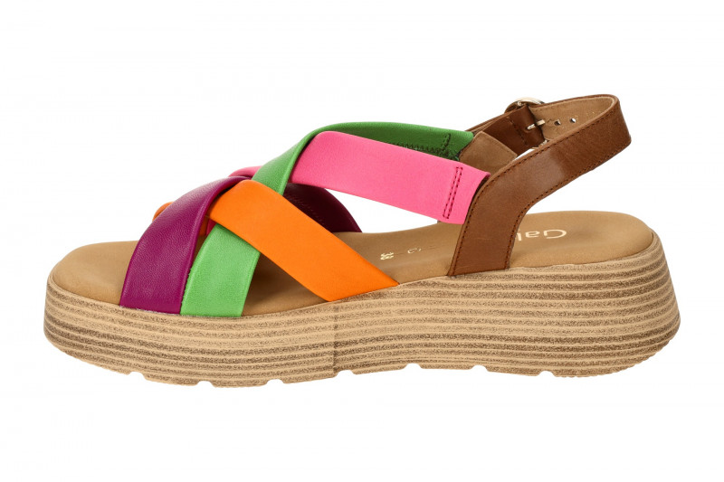 Gabor Comfort Plateau Sandalen bunt Nappa 42.872.25
