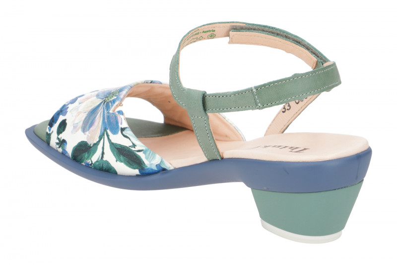 Think Zaza Sandalette grün weiß Blumen 596