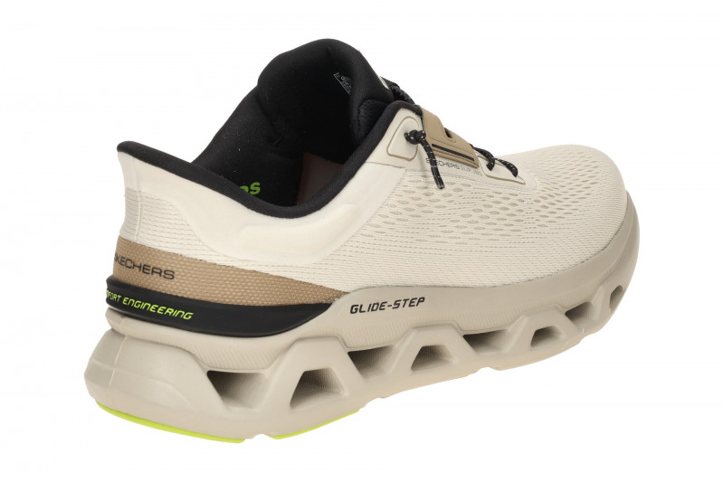 Skechers Glide Step Schuhe beige Herren Slip-Ins 233026