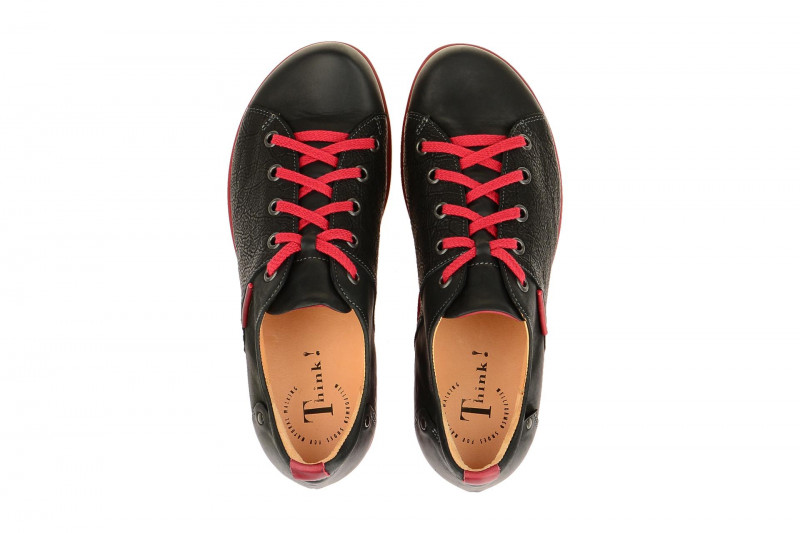 Think Kong Schuhe schwarz rot 1-81669-09