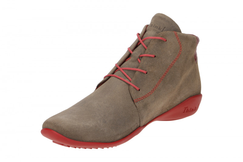 Think Stone Herren Stiefelette grau rot 502