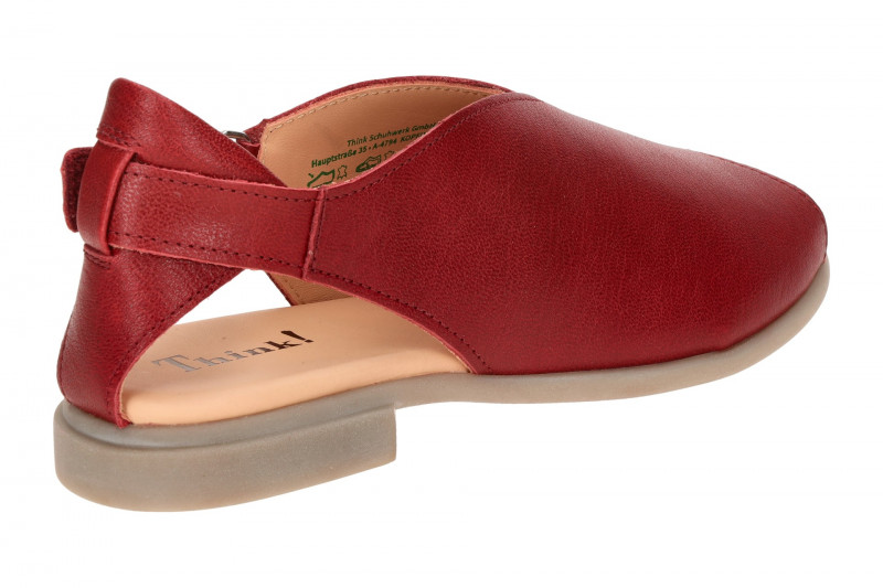 Think Kamaa Sandalette rot rosso Peeptoe 788