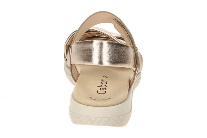 Gabor Fashion Sandale grau metallic gekreuzt 64.812.62