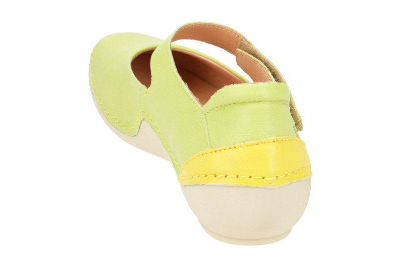 Think Kapsl Ballerina grün gelb Mary-Jane 416