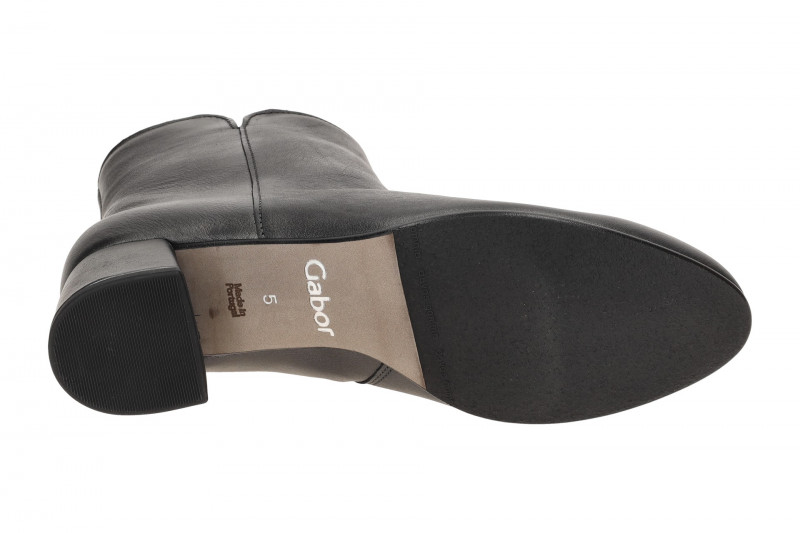 Gabor Stiefelette altsilber dunkelgrau Glattleder 55.680.69