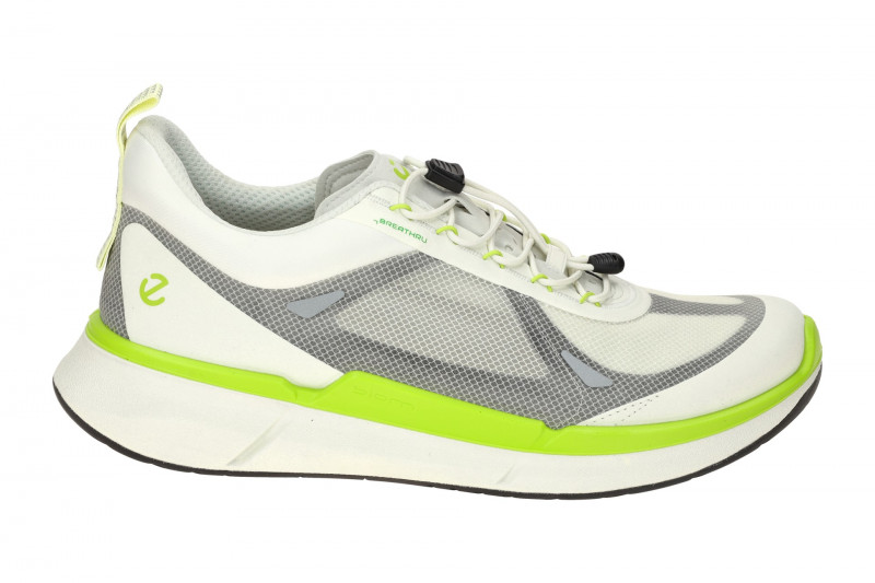ecco Biom 2.2 Sneaker Schuhe weiß grün Gummizug 830874