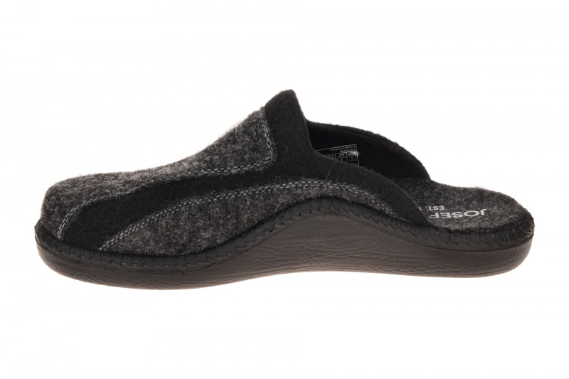 Josef Seibel Monaco Pantoletten Clogs schwarz Filz 17912