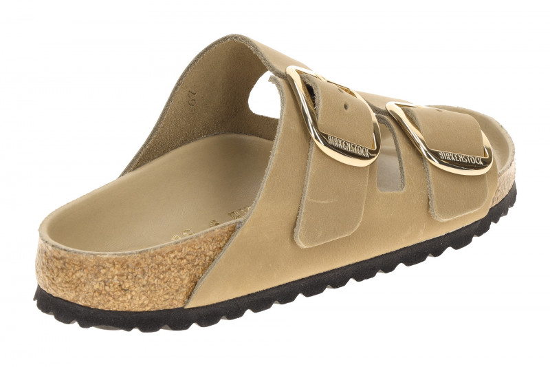 Birkenstock Arizona Big Buckle Pantolette braun tabacco Schmal 1030395