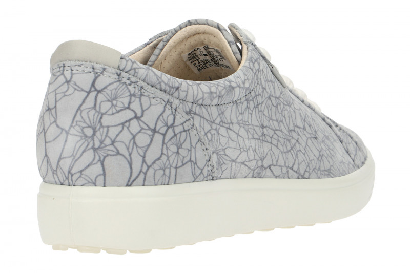 ecco Soft 7 Schuhe Sneaker grau Laser
