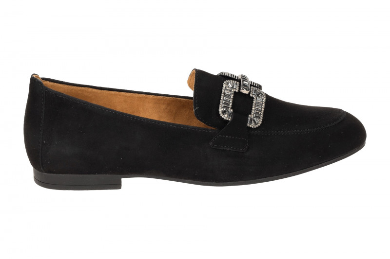 Gabor Schuhe Slipper schwarz altsilber 65.210.17