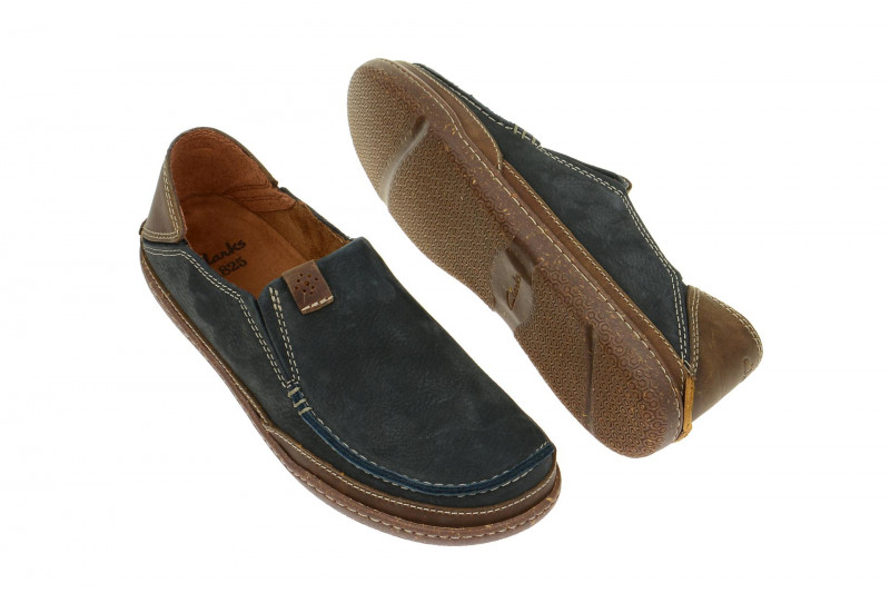 Clarks Trapell Form Schuhe blau Slipper
