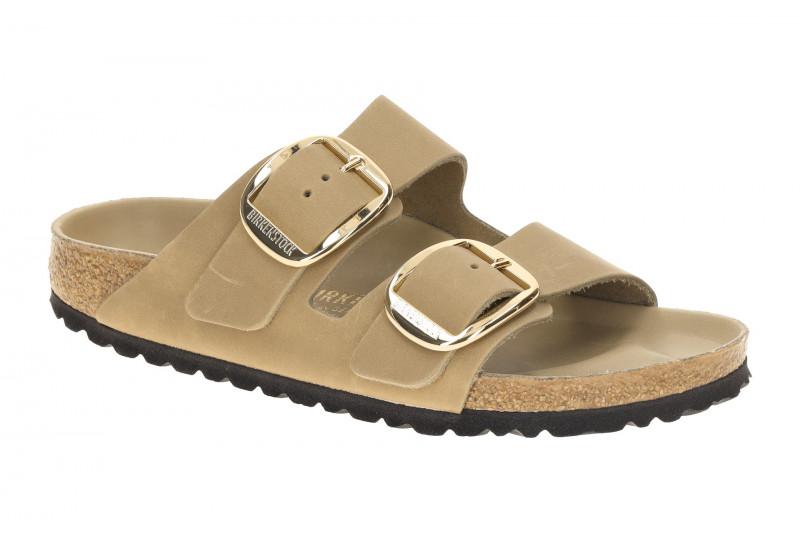 Birkenstock Arizona Big Buckle Pantolette braun tabacco Schmal 1030395