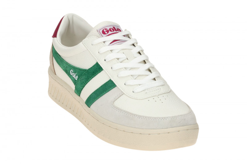 Gola Grandslam Trident Schuhe Sneakers weiß grün rot CLA415