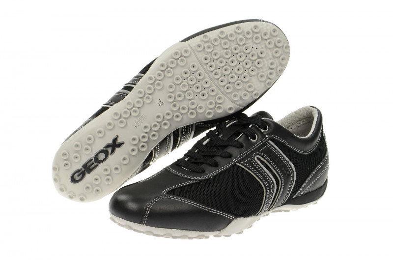 Geox Snake Schuhe schwarz grau D5212F