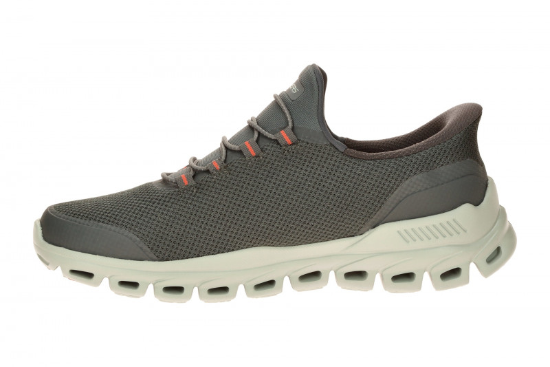 Skechers Glide Step Slipper Schuhe grau Herren SLIP-INS 233017