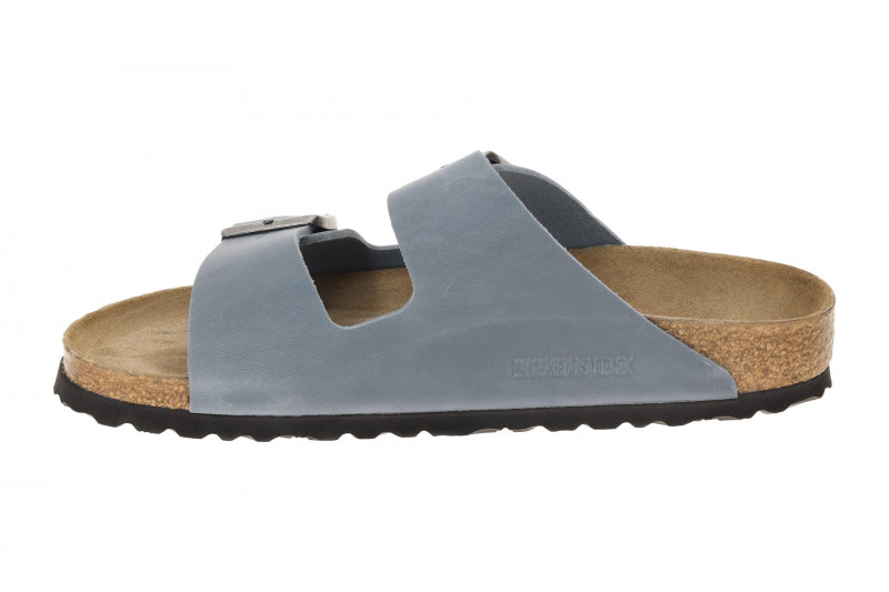 Birkenstock Arizona Pantolette blau Soft-Footbed SCHMAL 1030864