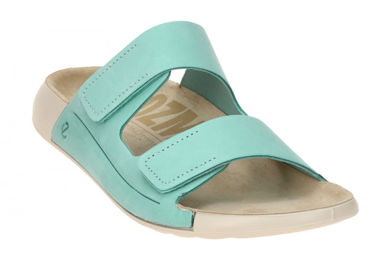 Ecco Cozmo Pantolette hellblau 2fach Klett 206823