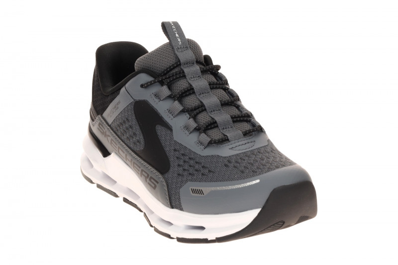 Skechers Glide Step Kinder Schuhe grau schwarz Slip-Ins 404203L