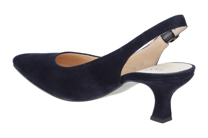 Gabor Sling Pumps dunkelblau Velour 81.510.16