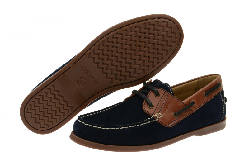 Geox Juarez Schuhe blau Wildleder U52A8A