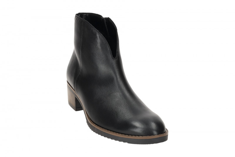 Gabor Stiefelette Ankle Boots schwarz Nappa V-Schnitt 75.512.20