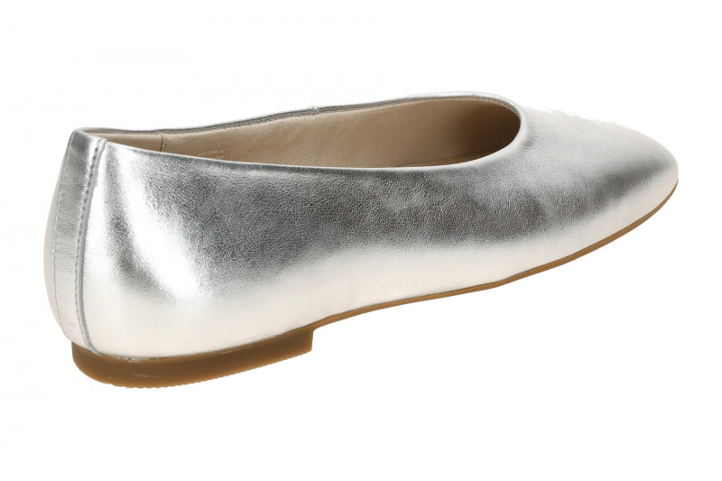 Gabor Ballerina Schuhe silber grau metallic 84.140.61