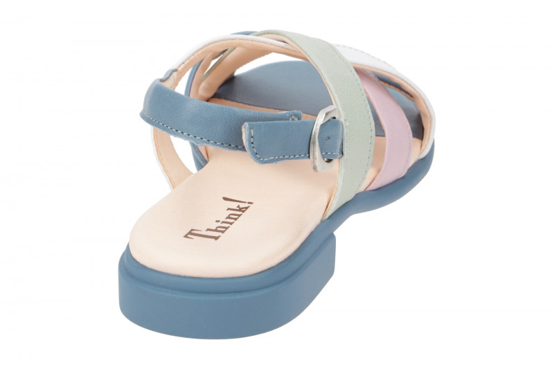 Think Kamaa Sandalette blau bunt Kreuzriemen 777