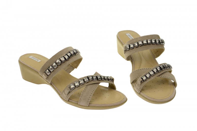 Geox Pantolette NewCoral beige - D52S3B 00022 C6738