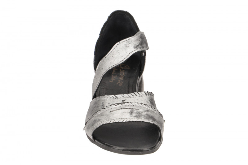 Charme Sandalette silber grau 0642