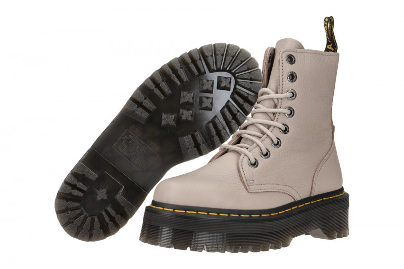 Dr. Martens Jadon 3 Plateau Stiefel grau taupe 31159348
