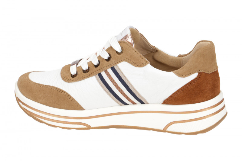 ARA Sapporo Schuhe Damen Sneaker braun weiß 12-32442