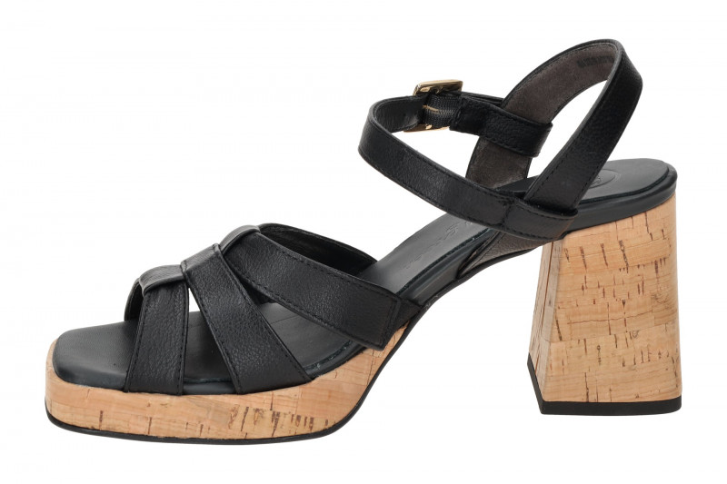 Paul Green Sandaletten schwarz Plateau 6073