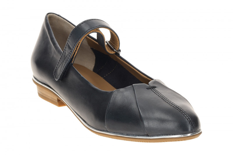 Everybody Batilda Mary-Jane Ballerina Schuhe blau silber Rahmen